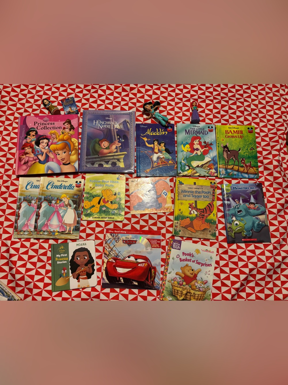 Disney book bundle with figures